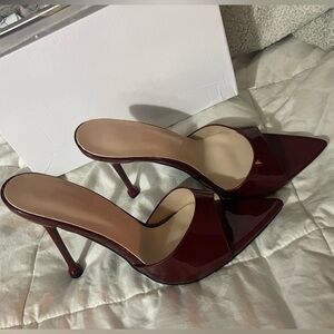 Elegant Burgundy Stiletto Heels